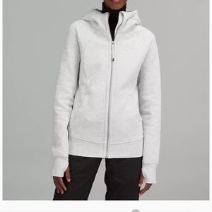 Women’s grey size 4full  zip up scuba hoodie